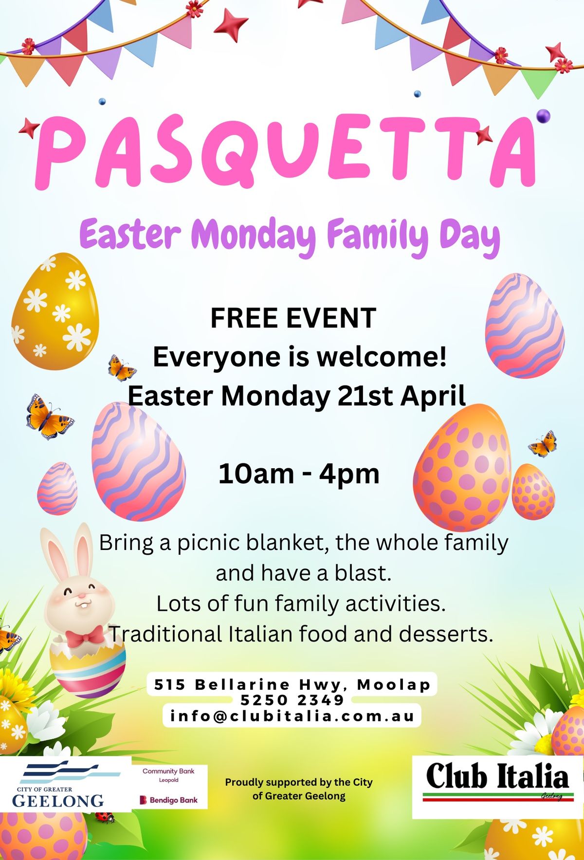 Pasquetta Easter Monday Fun Day