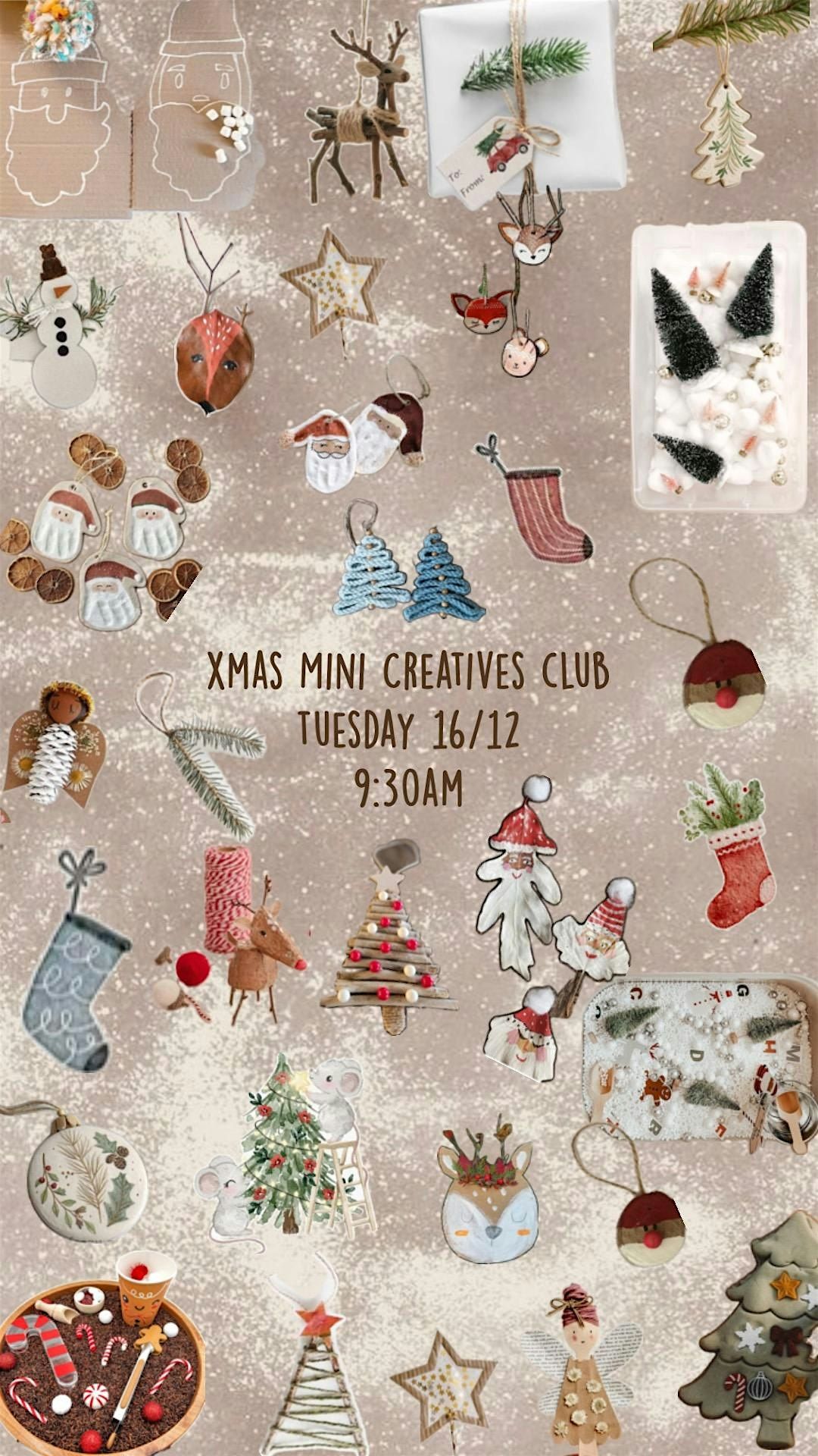 Xmas Mini Creatives Club Tuesday 16\/12 | Mums & Bubs