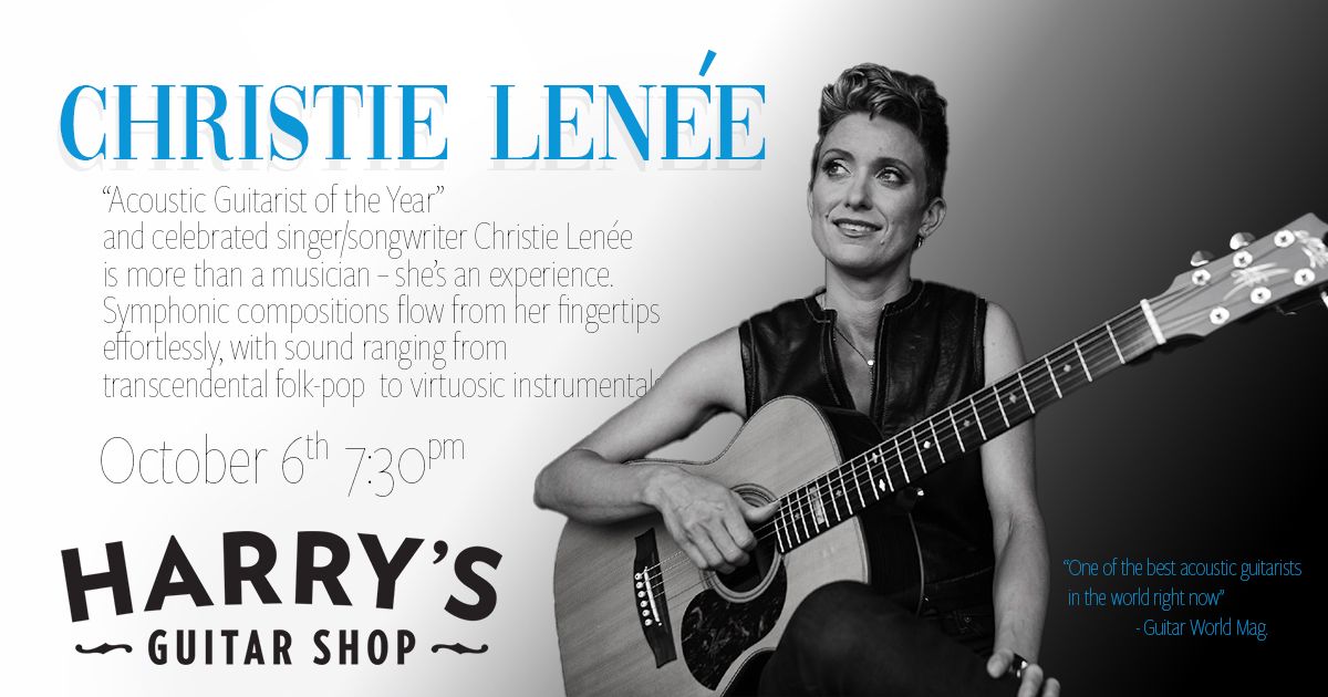 CHRISTIE LEN\u00c9E Live at Harry's Guitar Shop