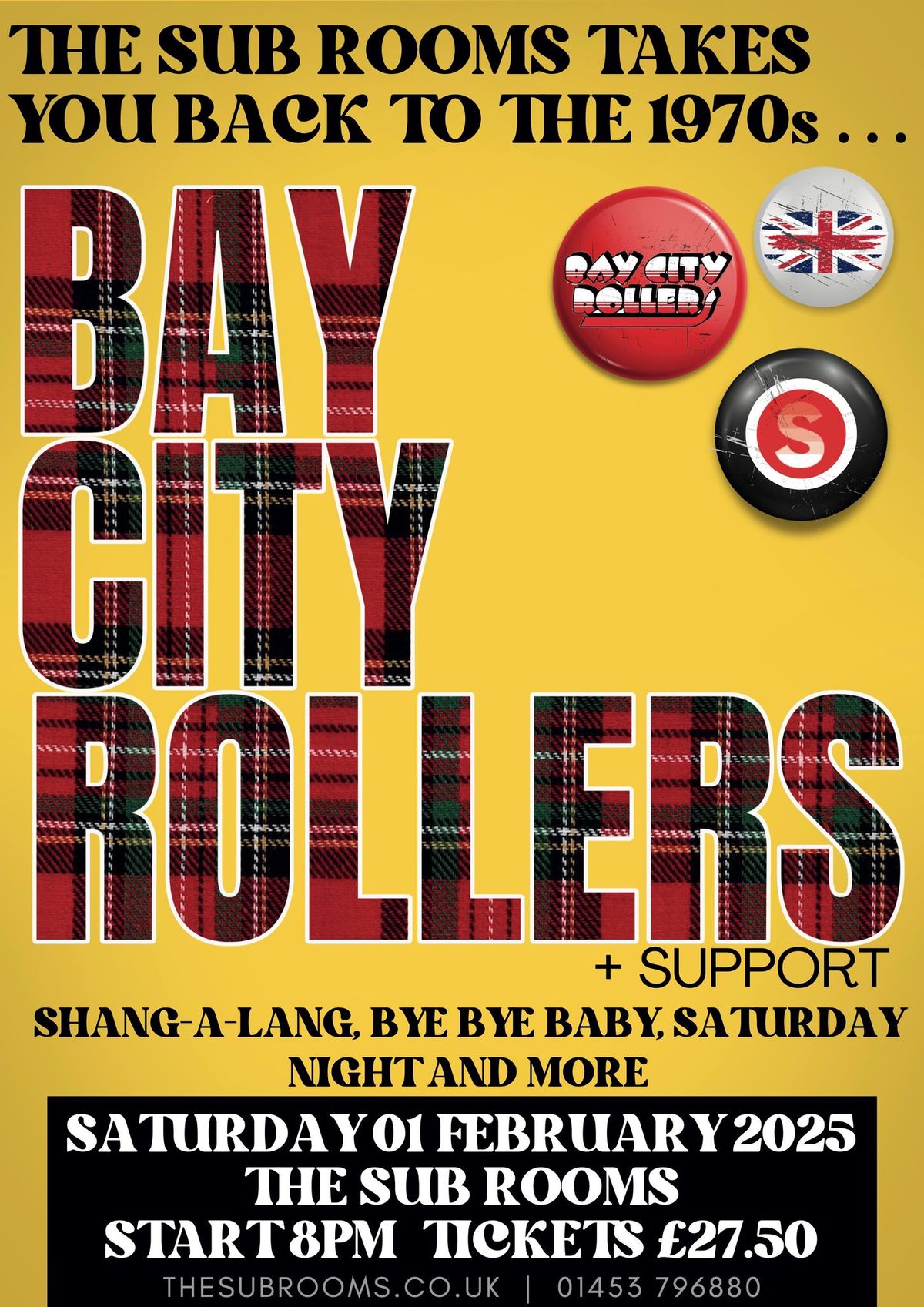 Bay City Rollers live at The Sub Rooms, Stroud