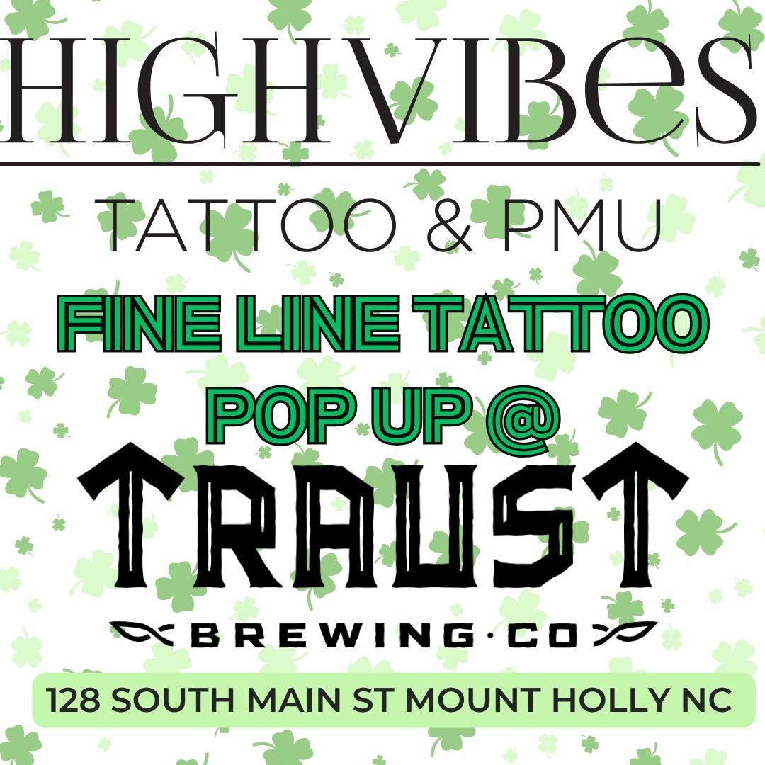 St Patricks Day themed Tattoo Popup with High Vibes at Traust!