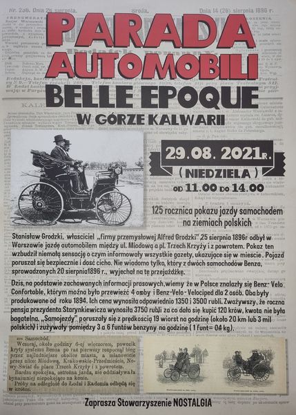 125 Rocznica pierwszego pojazdu w Polsce im.Stanis\u0142awa Grodzkiego