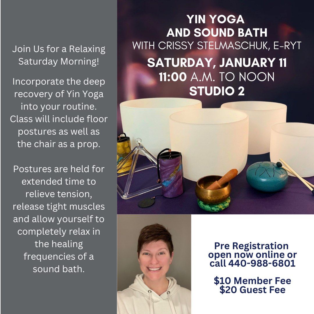 YIN YOGA AND SOUND BATH WITH CRISSY STELMASCHUK