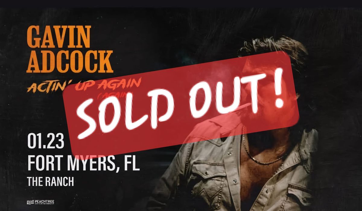 Gavin Adcock - SOLD OUT!