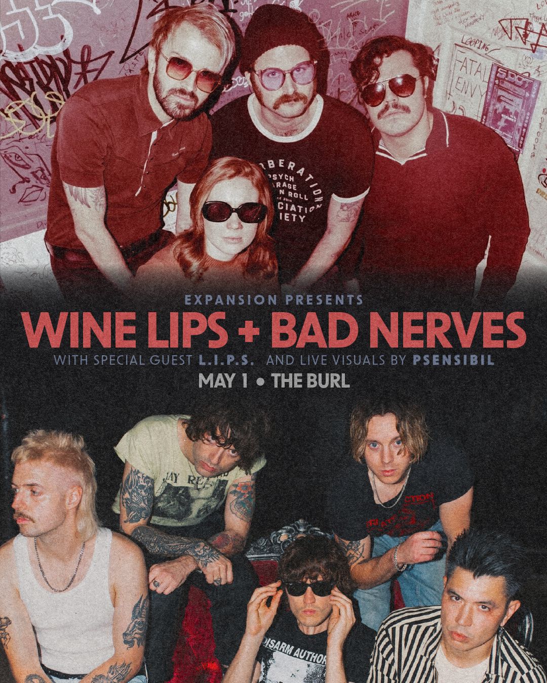 Wine Lips + Bad Nerves (Indoor Show)