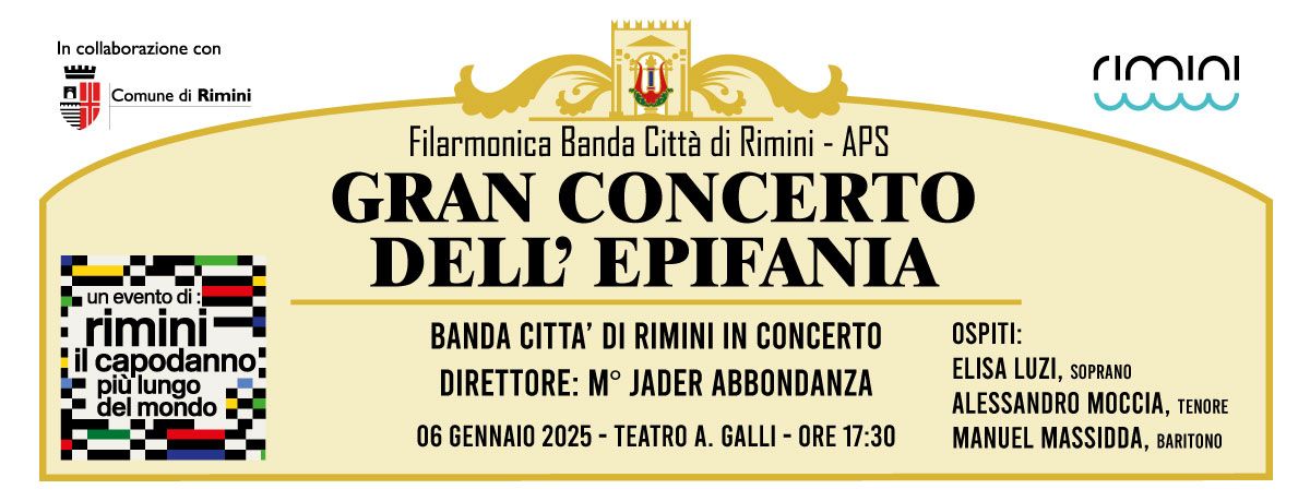 GRAN CONCERTO DELL'EPIFANIA - Concerto della Banda Citt\u00e0 di Rimini