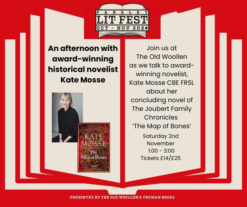 An afternoon with award winning historical novelist Kate Mosse