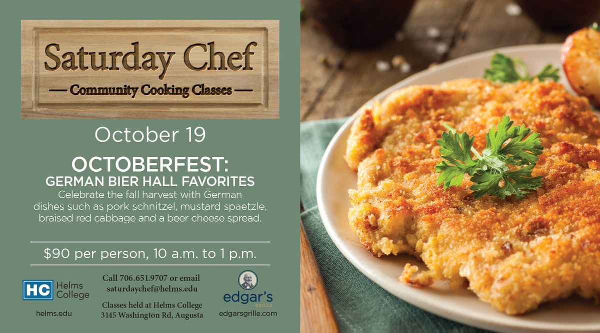 Saturday Chef Community Cooking Classes: Octoberfest: German Bier hall favorites