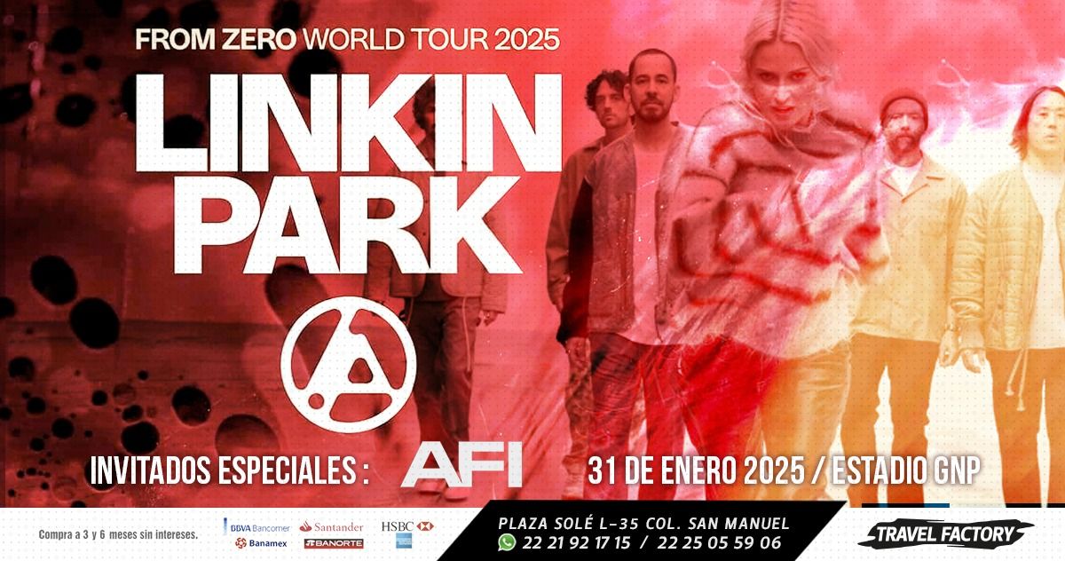 Linkin Park + AFI \/ Tour desde Puebla