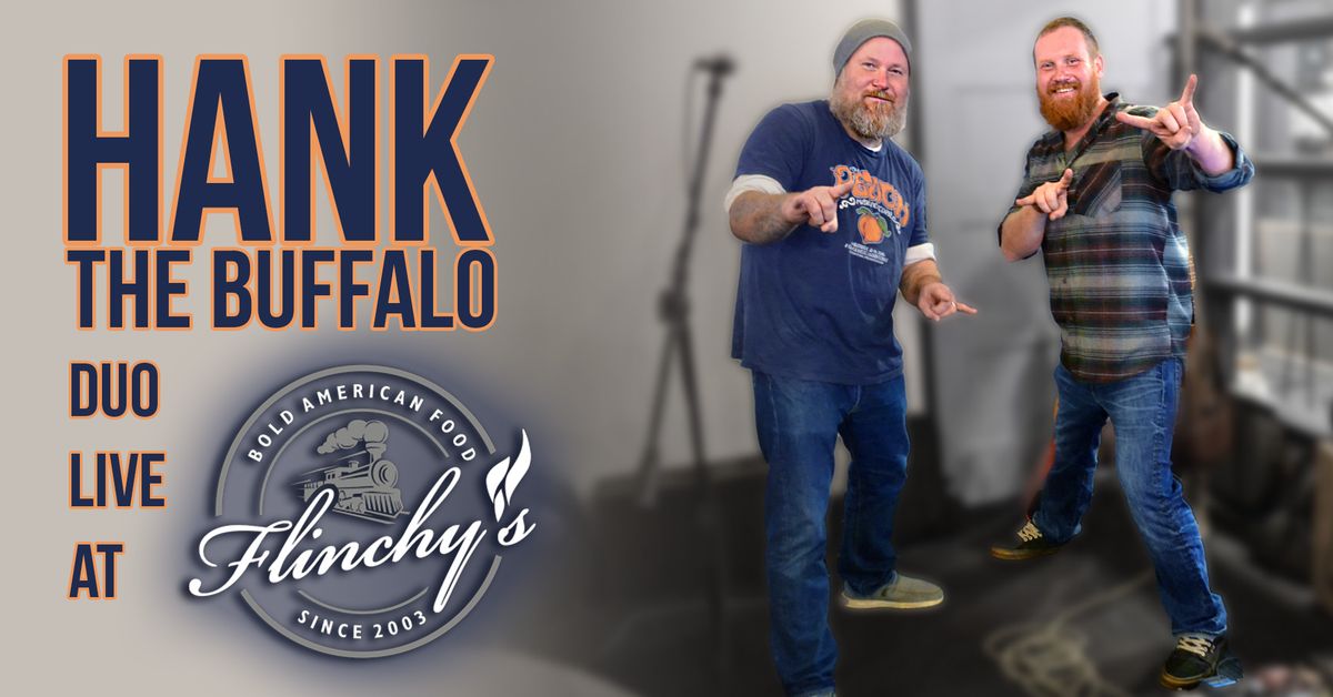 Hank the Buffalo on the Train Wreck Deck