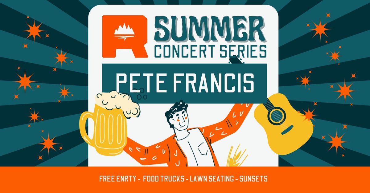 FREE Summer Concert Series 2024 - Pete Francis and the Dragon Crest Collective! 