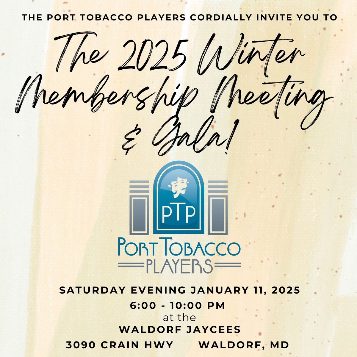 2025 Port Tobacco Players Membership Gala