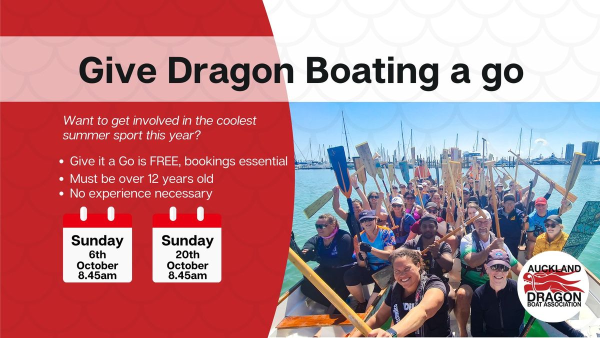 Give Dragon Boating a Go - FOR FREE ! 