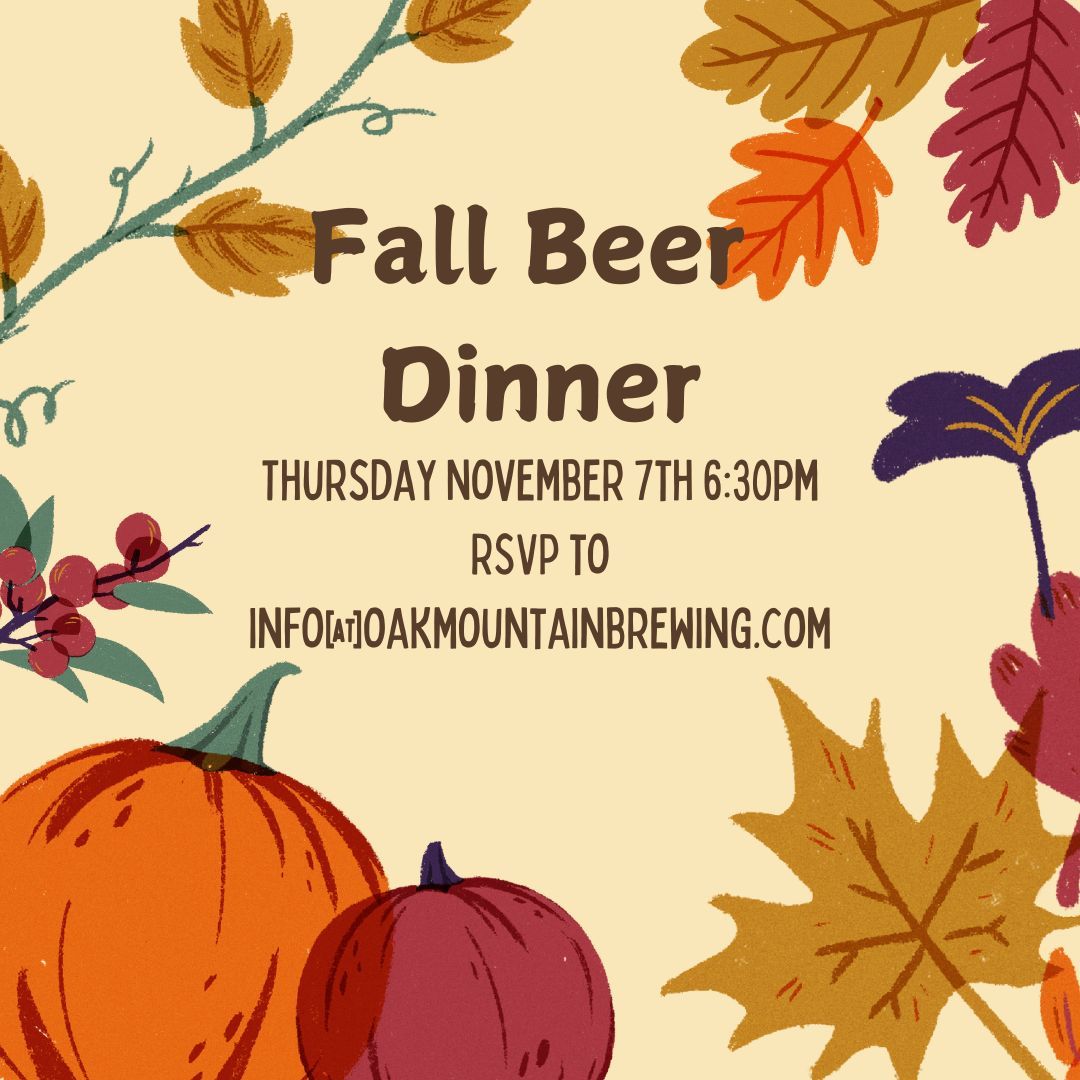 Fall Beer Dinner