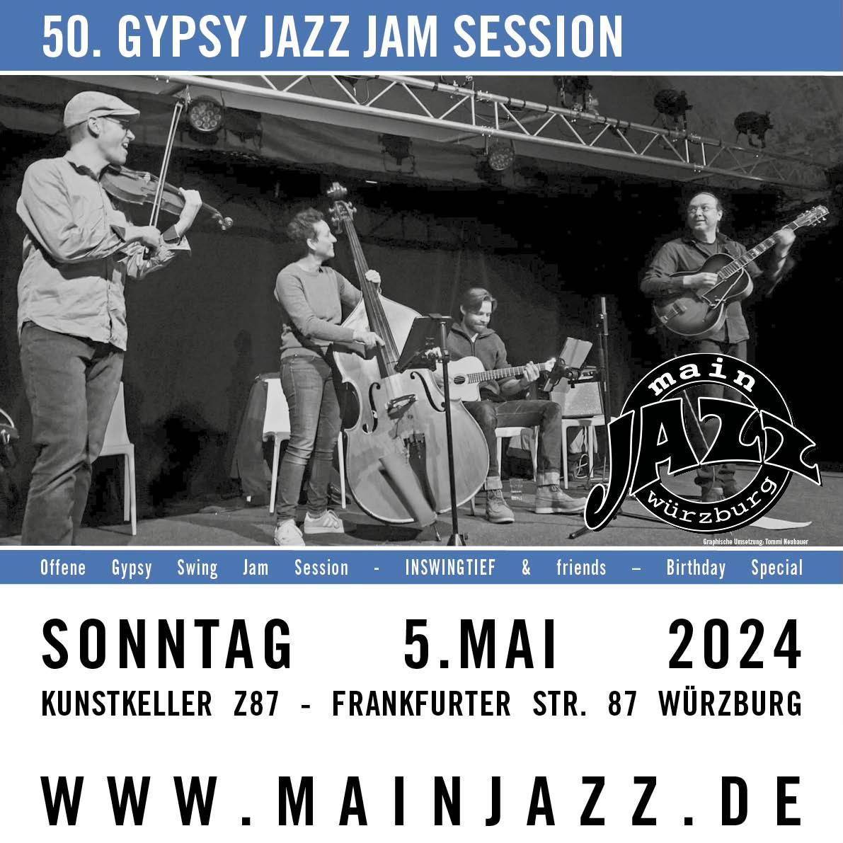 50. Jubil\u00e4ums- W\u00fcrzburger Gypsy Jazz Jam Session