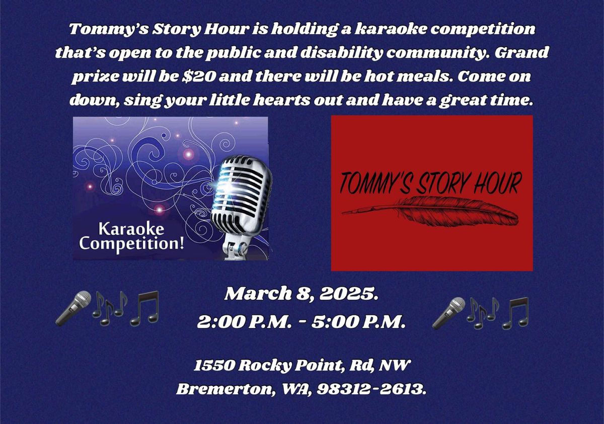 karaoke competition at Tommy's Story Hour