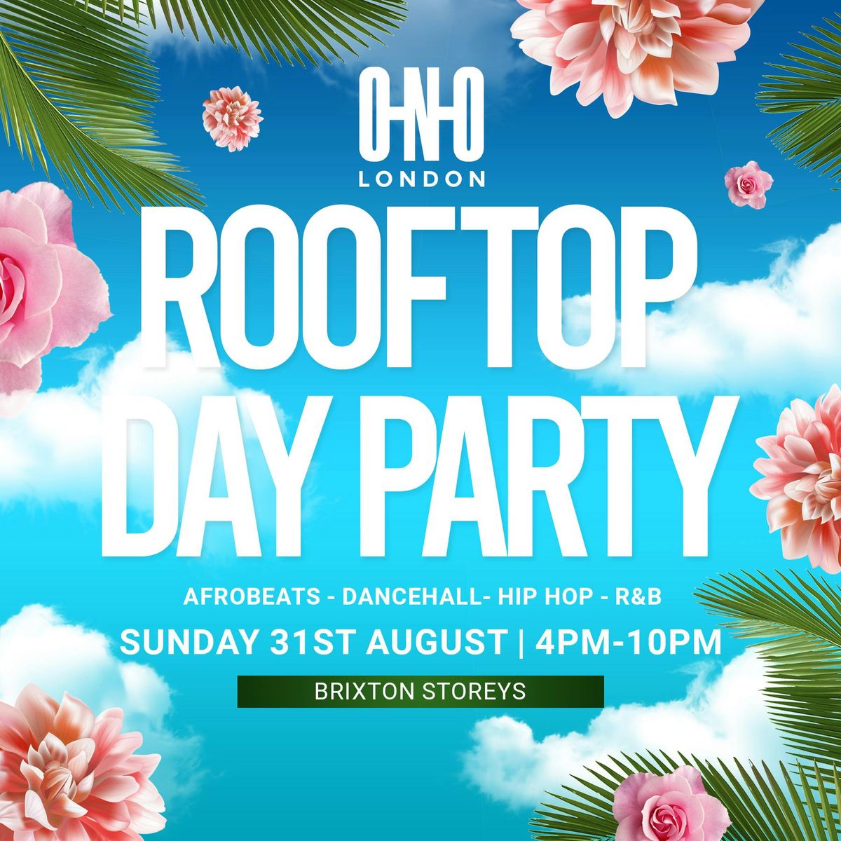 SUMMER ROOFTOP DAY PARTY (AUGUST EDITION) 