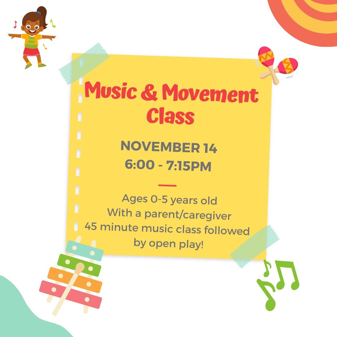 Music and Movement Class for Parent & Child