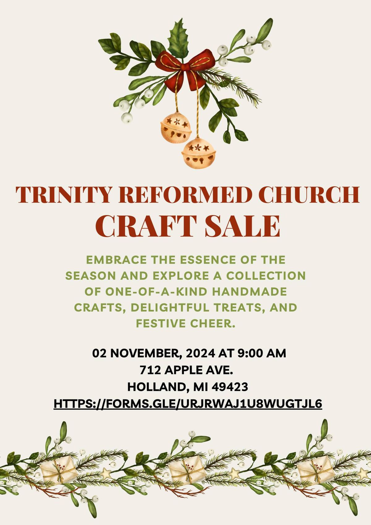 Trinity Reformed Church's Craft Sale