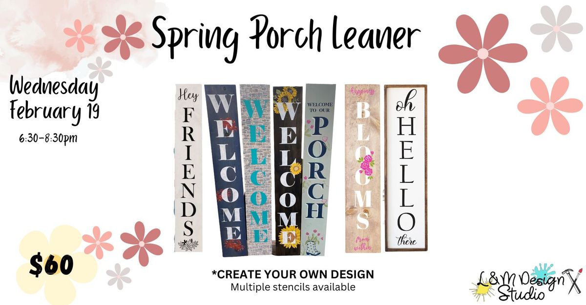 Spring Porch Sign Workshop