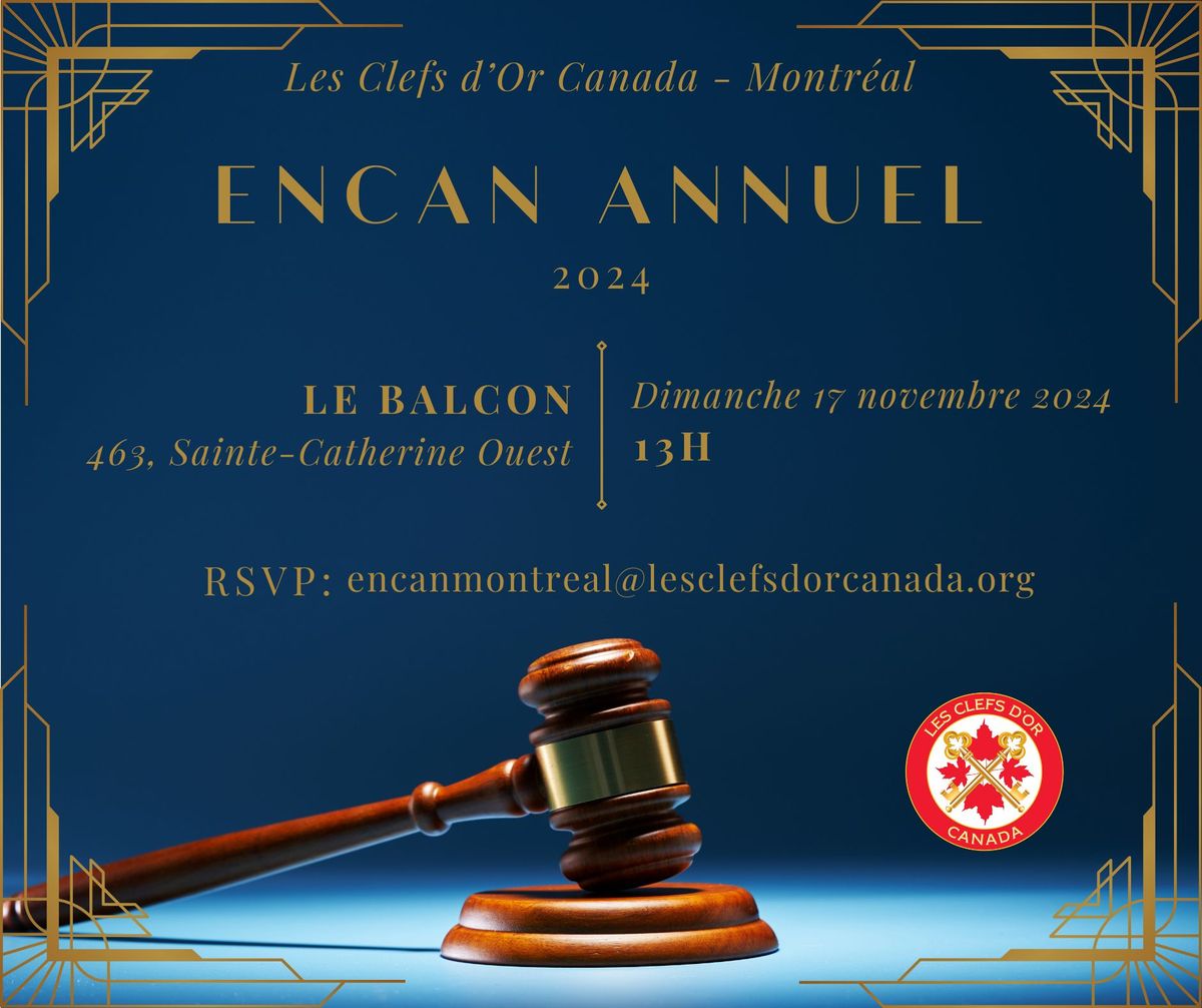 Encan Annuel de l'association des Concierges Clefs d'Or