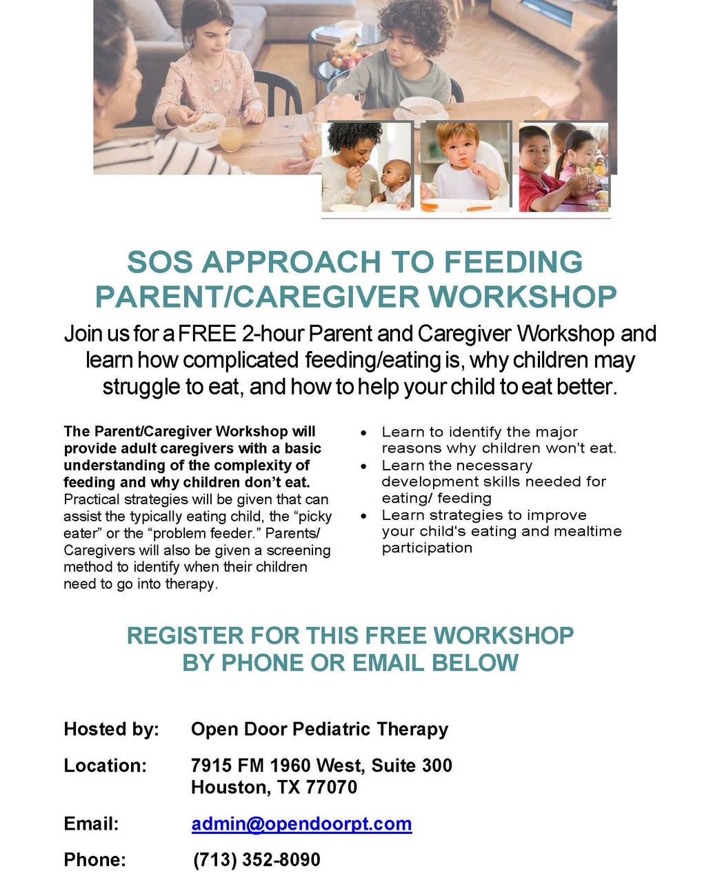 SOS Approach to Feeding FREE Parent Workshop