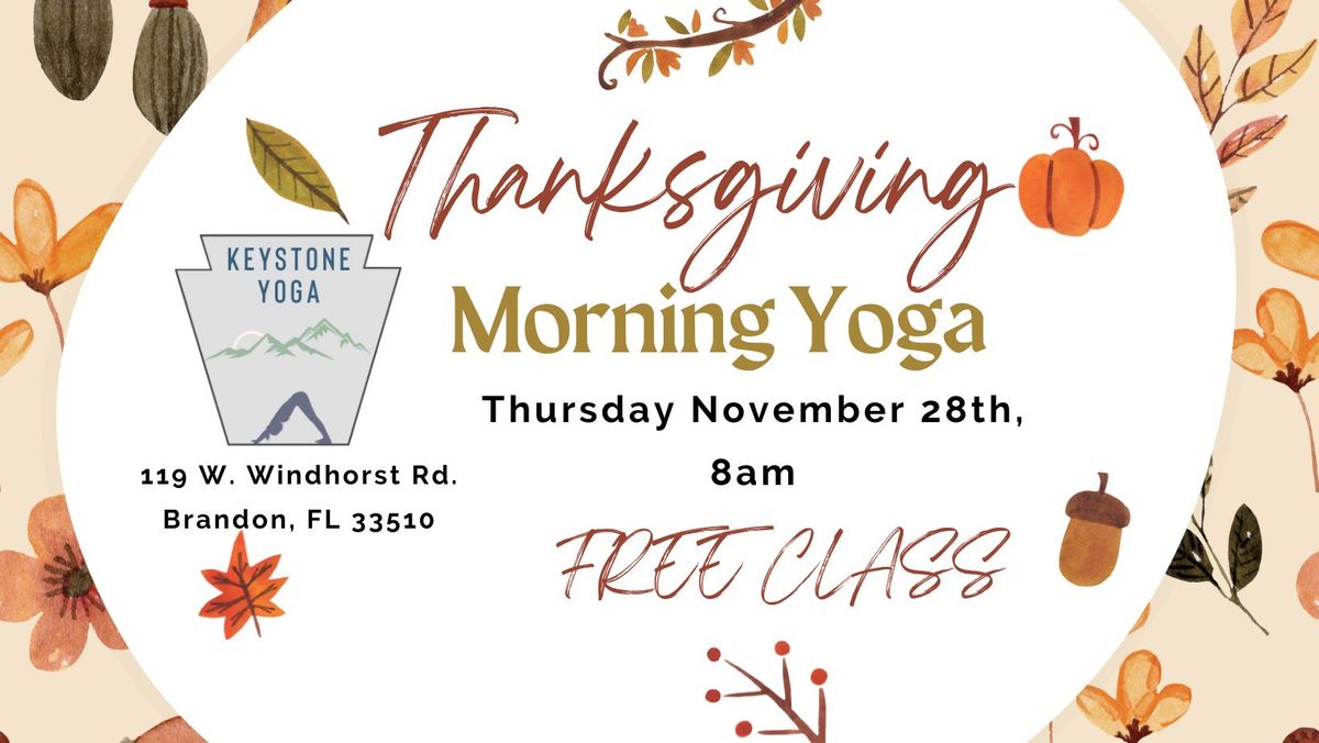 Thanksgiving Morning Yoga