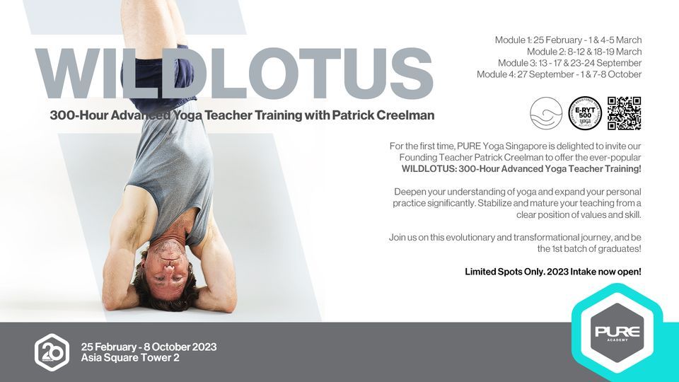 WILDLOTUS: 300-Hour Advanced Yoga Teacher Training with Patrick Creelman