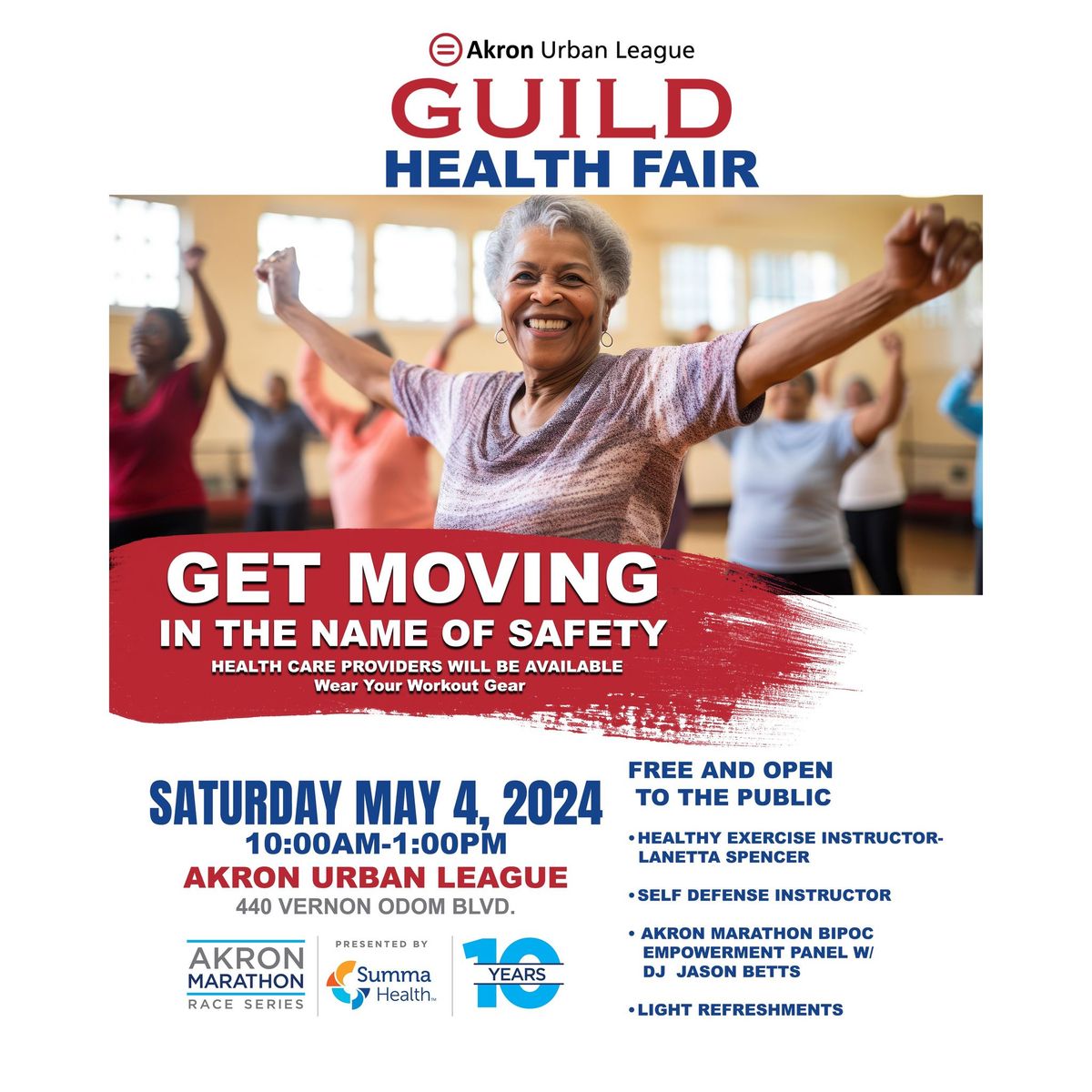 Akron Urban League GUILD Health Fair! 'Get Moving in the Name of Safety'
