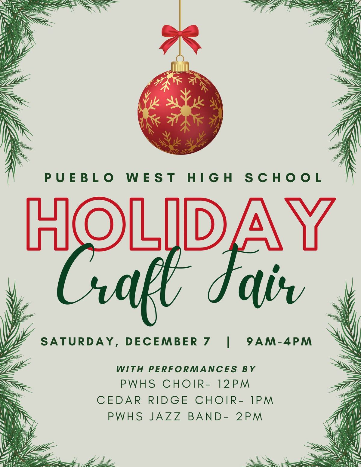 2024 PWHS Holiday Craft Fair