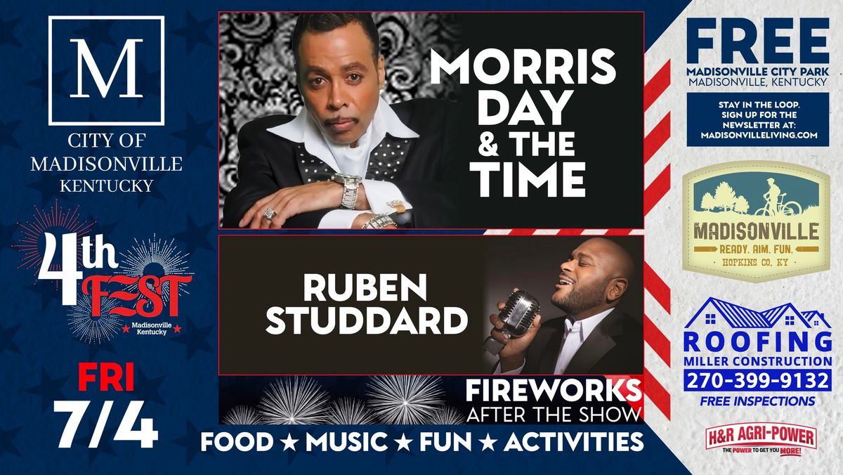 4th Fest 2025: MORRIS DAY & THE TIME, Ruben Studdard on July 4th