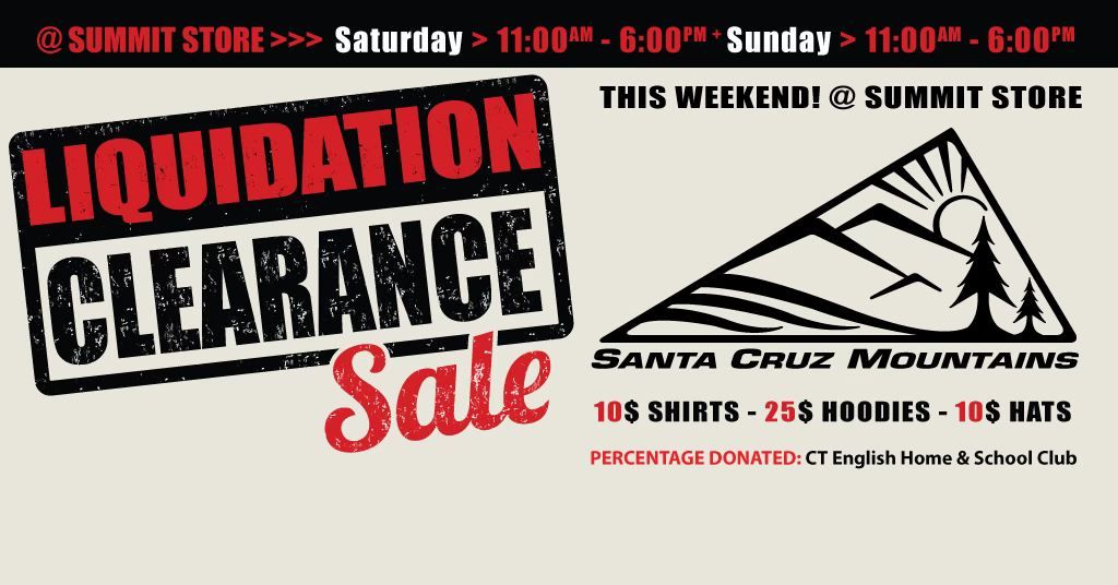 SCM Liquidation Sale! Saturday + Sunday >>11AM-6PM 