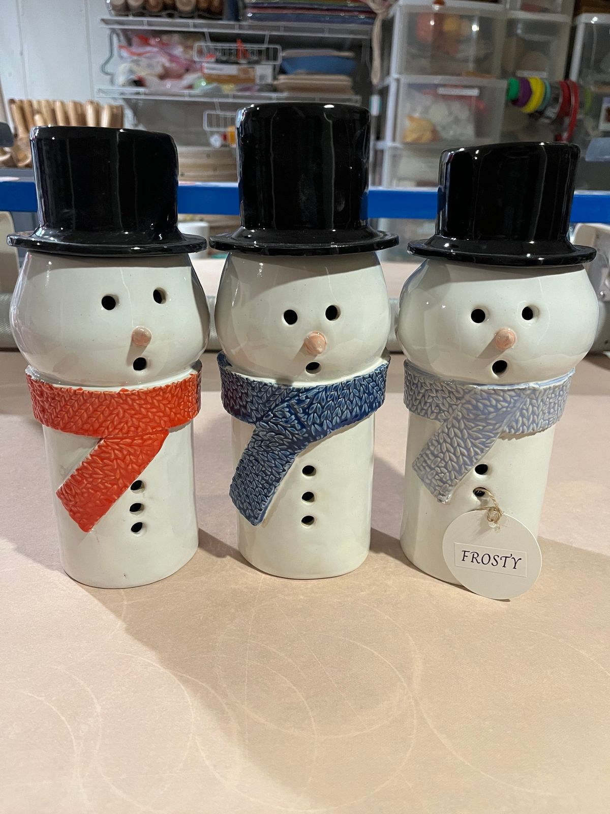 Snowman Luminary Class January 18 Back Mountain Makery