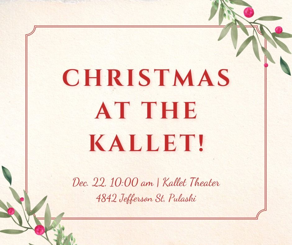 Christmas Worship Service at the Kallet