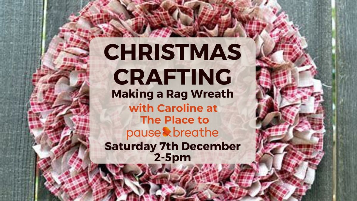 Christmas Rag Wreath - Crafting Cafe - Bonnybridge