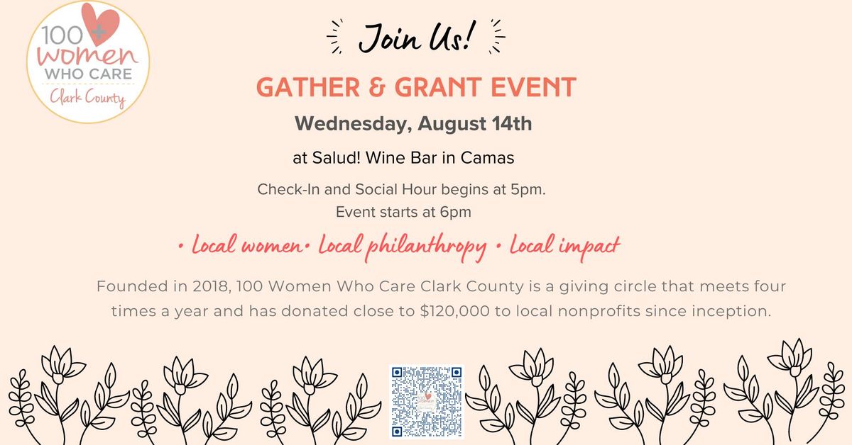 Q3 Gather & Grant Event - 100 Women Who Care Clark County 