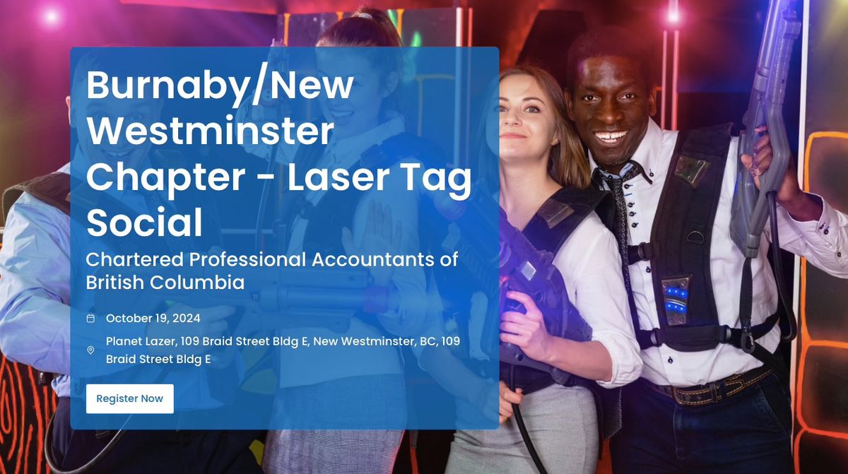 CPABC Burnaby\/New Westminster Chapter Indoor Laser Tag Social