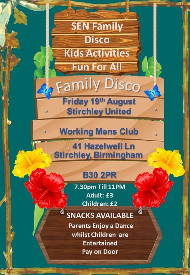 SEN Family Disco Kids Activities Fun For All