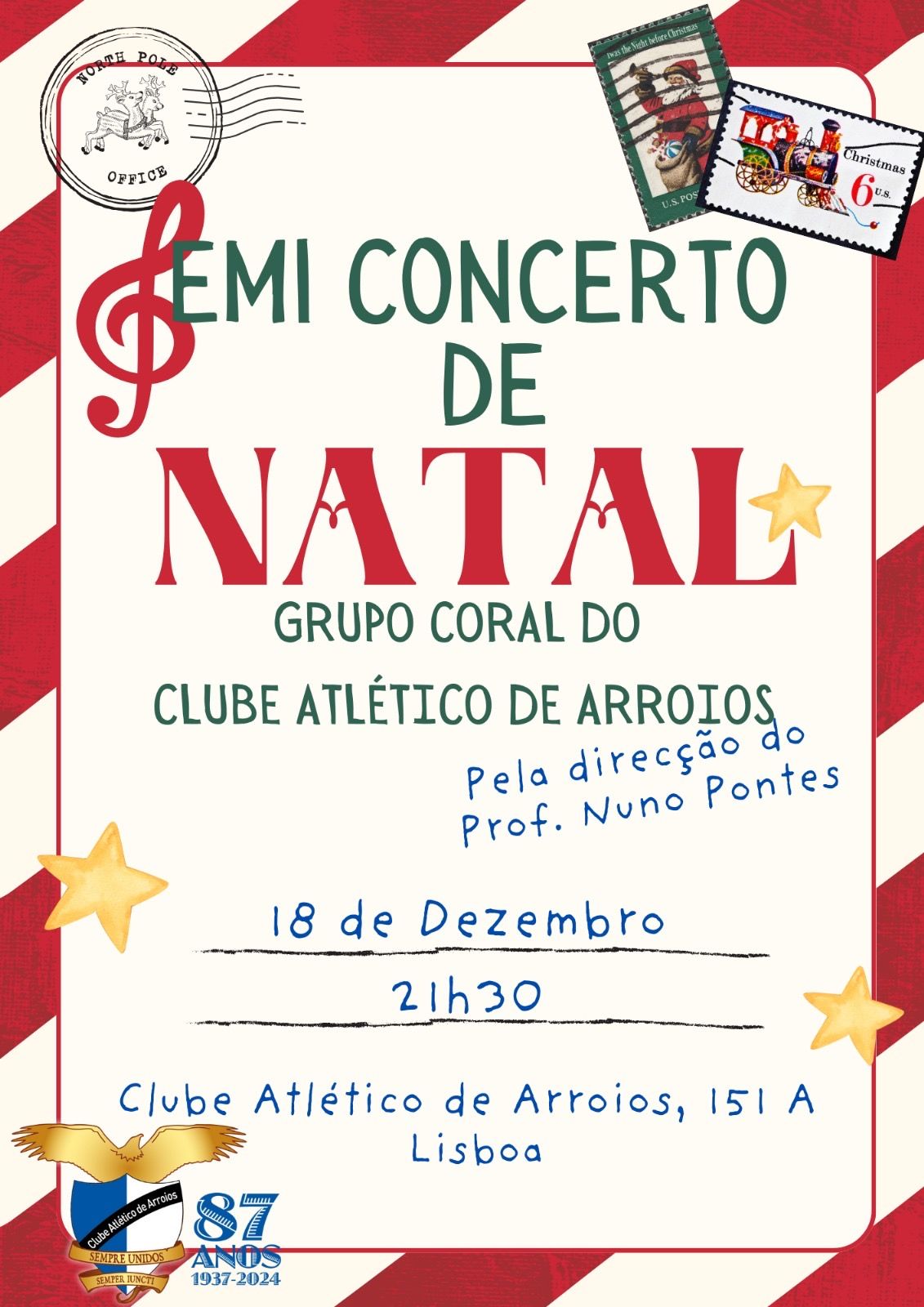 SEMI CONCERTO DE NATAL - GRUPO CORAL DO CLUBE ATL\u00c9TICO DE ARROIOS