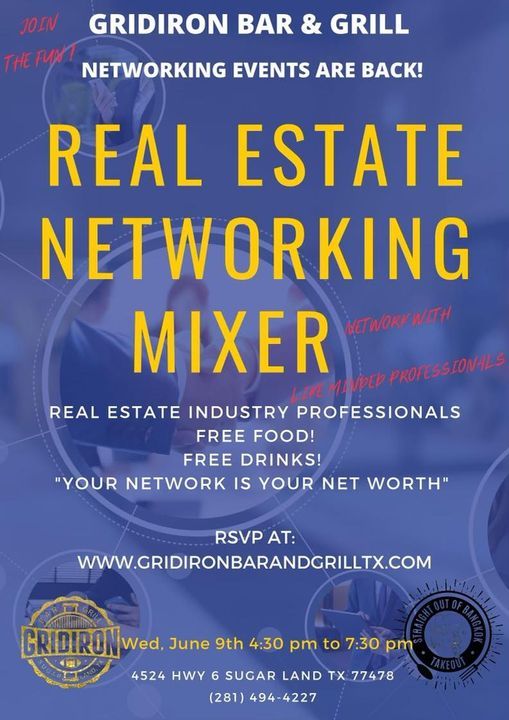 Real Estate Networking Mixer, Gridiron Bar and Grill, Sugar Land, 9