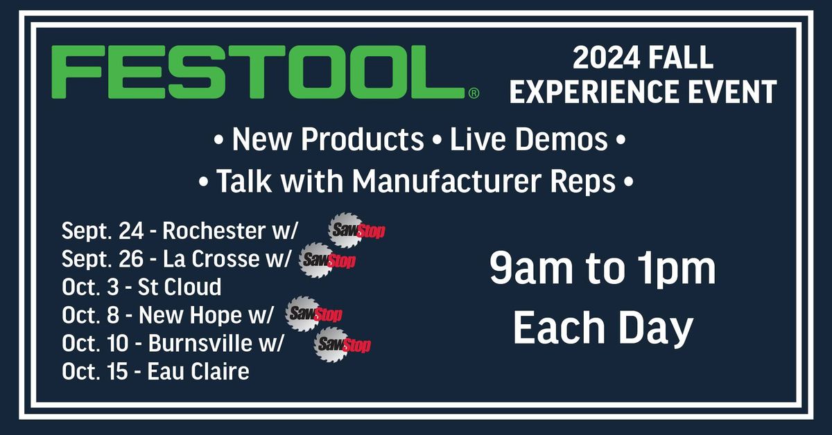 Festool Fall Experience Events