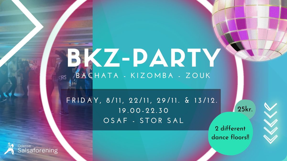 Bachata-Kizomba-Zouk Social on 2 floors