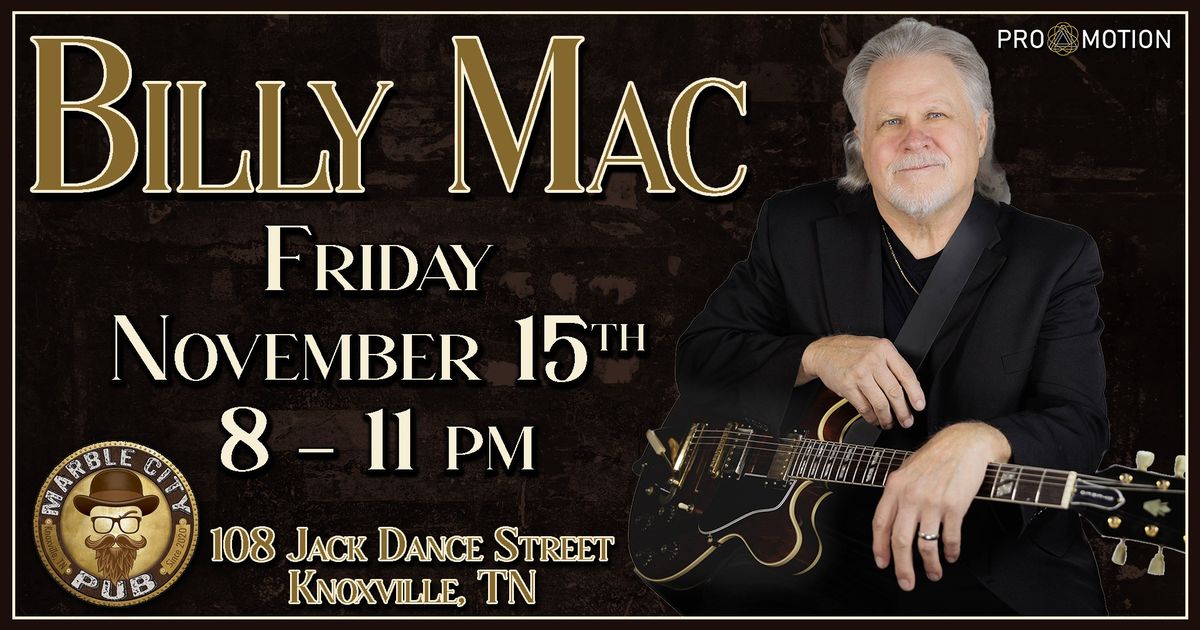 Billy Mac @ Marble City Pub