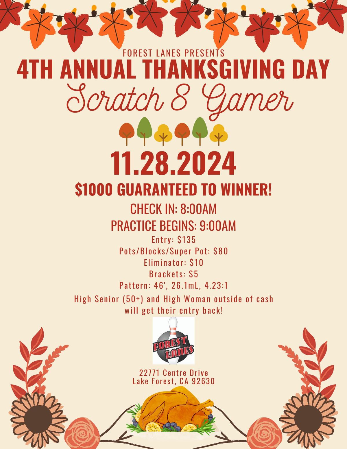 4th Annual Thanksgiving Day 8 Gamer