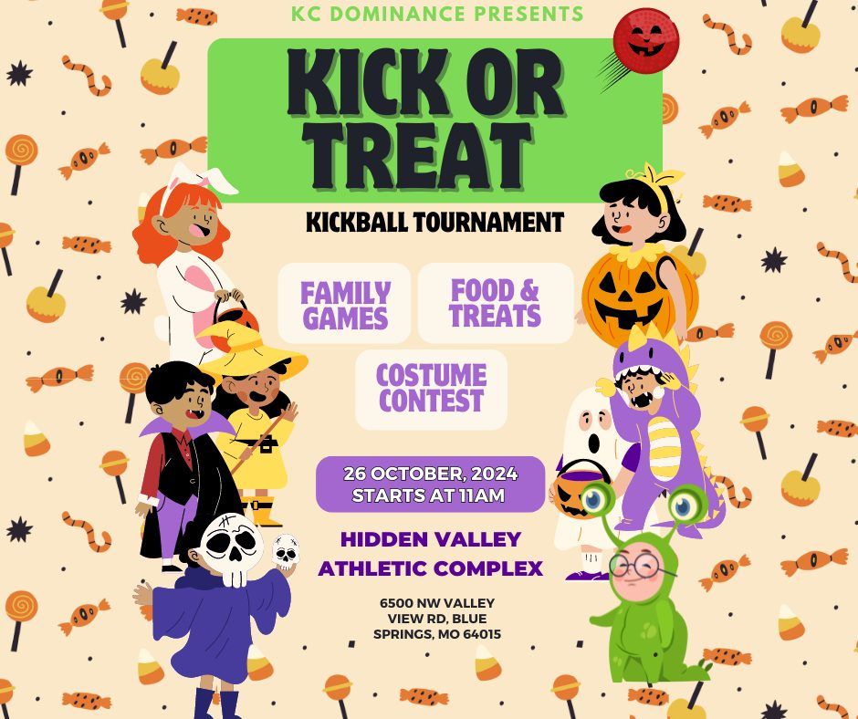 Kick or Treat Annual Kickball Tournament