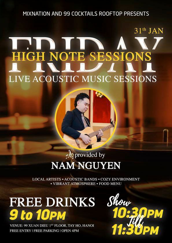 FRIDAY HIGH NOTE SESSIONS - LIVE MUSIC & DJ SESSIONS