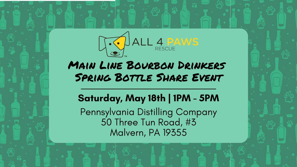 Main Line Bourbon Drinkers Spring Bottle Share Event