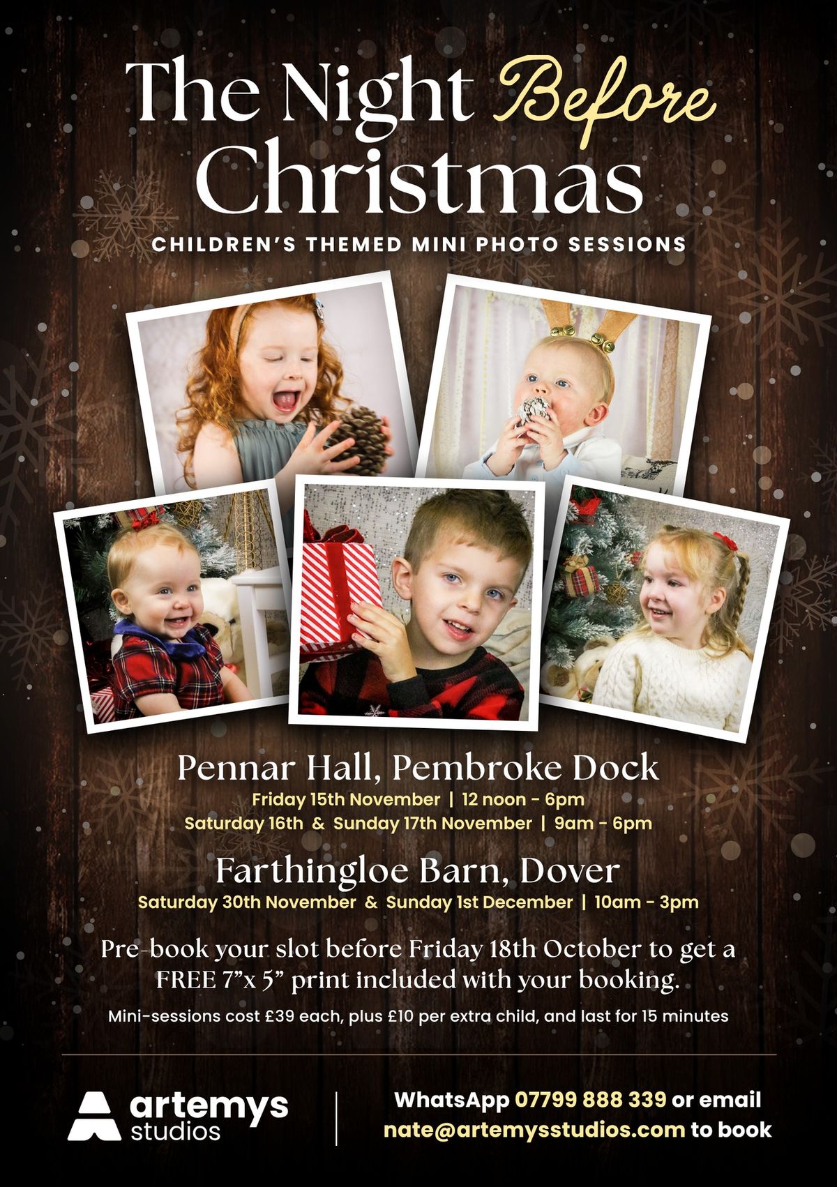 Children\u2019s Christmas Mini-Sessions @ Farthingloe Barn | Day 1