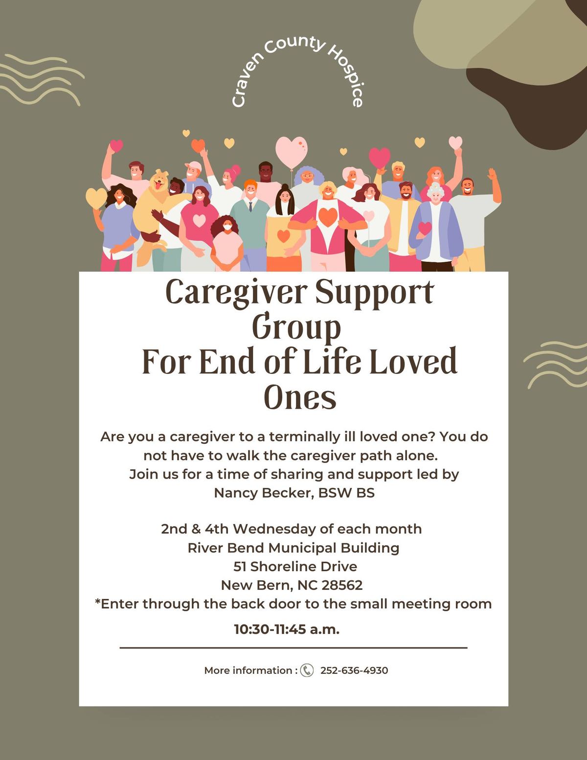 Caregiver Support Group for End of Life Loved Ones