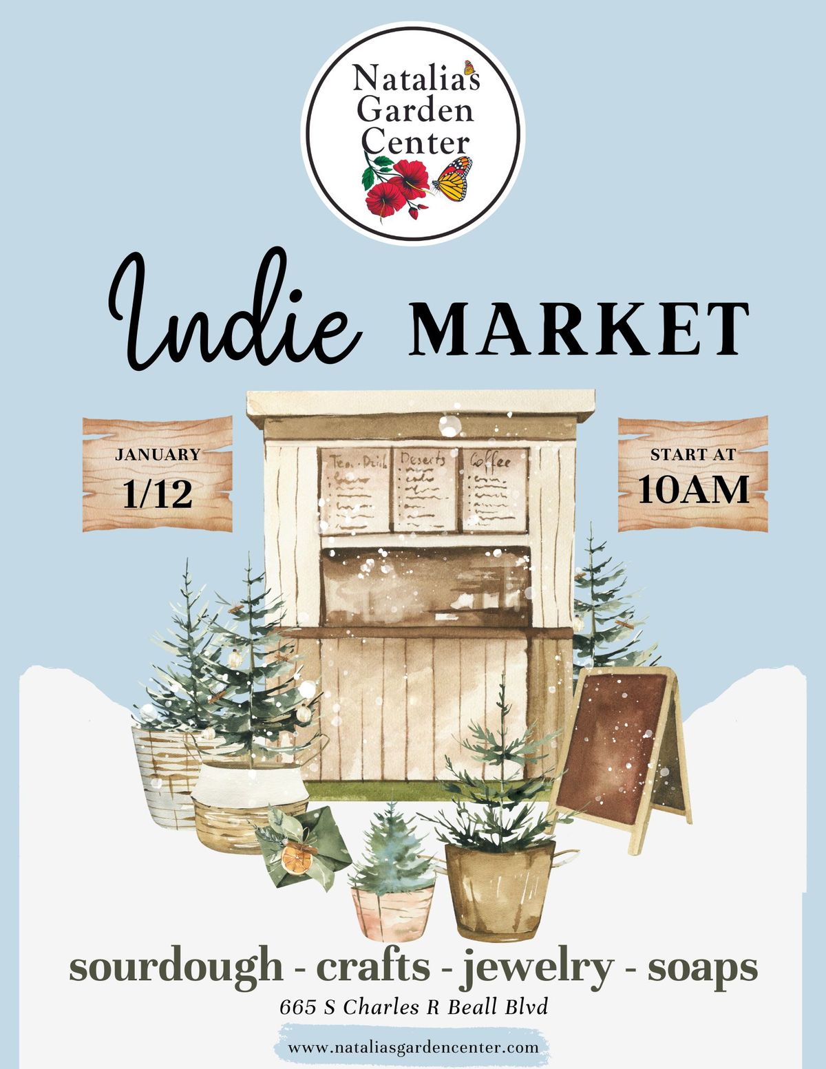 Indie Market at Natalia's Garden Center